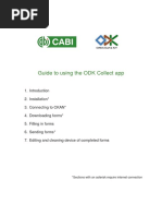 Guide To Using The ODK Collect App