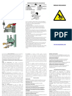 Triptico de Capacitacion en Riesgo Mecanico. Legislacion Mecanico