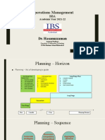 Operations Management: Dr. Hasanuzzaman