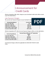 Important Announcement For Axis Bank Credit Cards: Late Payment Charges