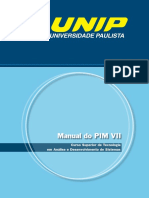 Manual PIM VII para Análise e Desenvolvimento de Sistemas