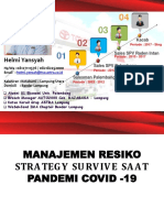 MANAJEMEN RESIKO STRATEGI SURVIVE SELAMA PANDEMI COVID-19