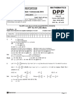 XII Maths DPP (03) - Prev Chaps + Mathematical Reasoning