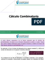 Cálculo Combinatorio: Dr. Osmar Vera Bioestadística, Abril 2020