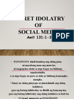 Secrete Idolatry in Social Media