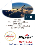 Meridian 767-033 - Pa46-500tp - Meridian - 2000-2003 - sn4697001-156 - Wtkit - 157-173