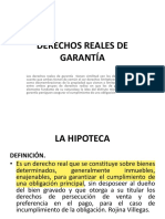 Derechos Reales de Garantía