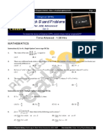 Black Board Problems For JEE Advanced 2022 Set-3