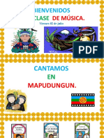 Instrumentos musicales y canción mapuche