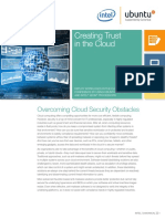 Creating Trust in The Cloud: Overcoming Cloud Security Obstacles