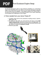 1.6 Ford Ecoboost Engine Swap: Engine Wiring Harness, Described On Photo Bellow With Blue Color. You