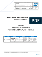 (Mero 3 Project) Fpso Marechal Duque de Caxias: Topsides Pressure Safety Valve Pressure Safety Valves - General