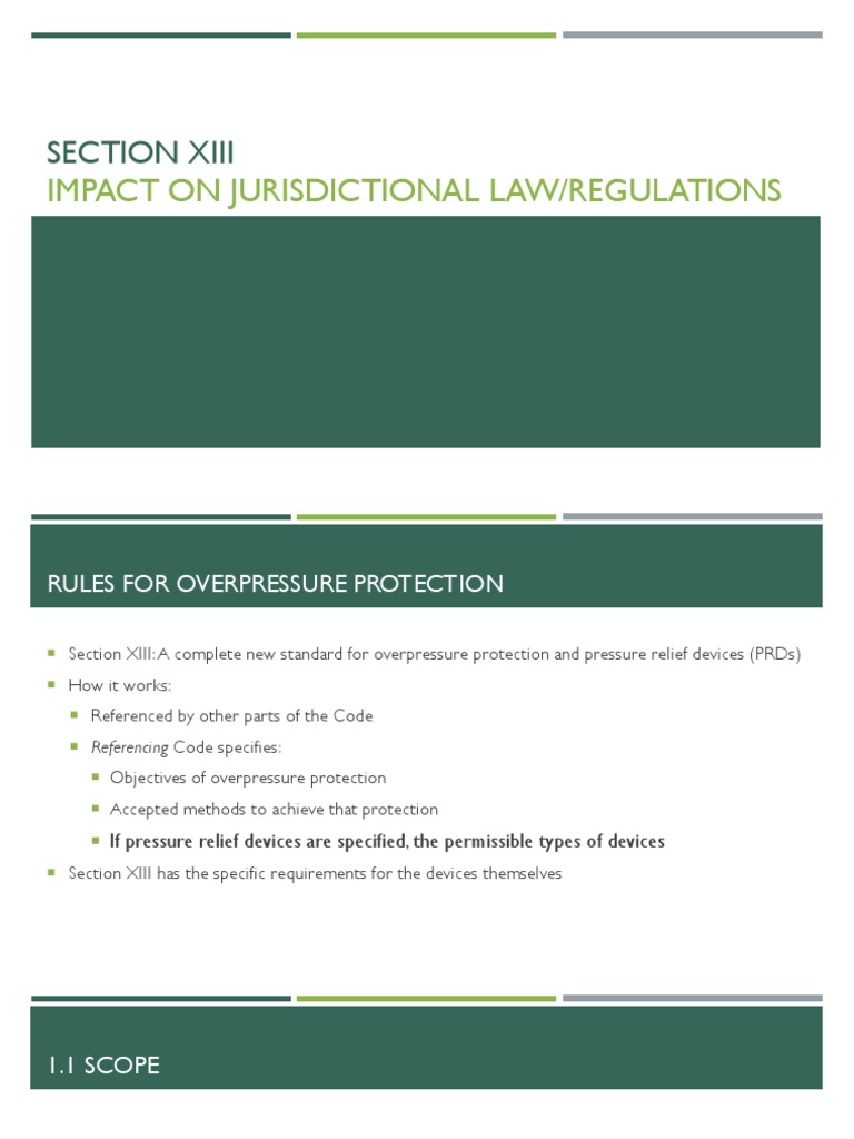 Section Xiii Impact On Jurisdictional Law/Regulations PDF