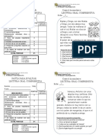 controles de lectura oral comprensivas