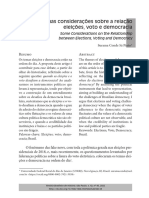 Quando as eleições e o voto desafiam a democracia