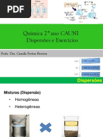 Aula dispersões e exercícios
