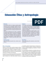 Educación Ética y Antropología: Resumen