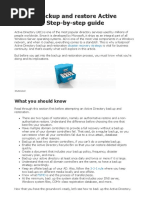 How To Backup and Restore Active Directory - Step-By-step Guide