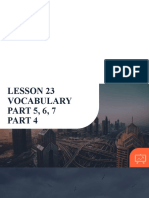 Lesson 23 Vocabulary Review