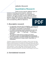 5.types of Quantitative Research