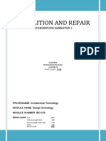 Demolition and Repair: Coursework Semester 2