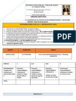 Ficha Semanal Pro 2 1er Año