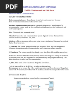 EC8551 Communication Networks - Unit 1 Notes