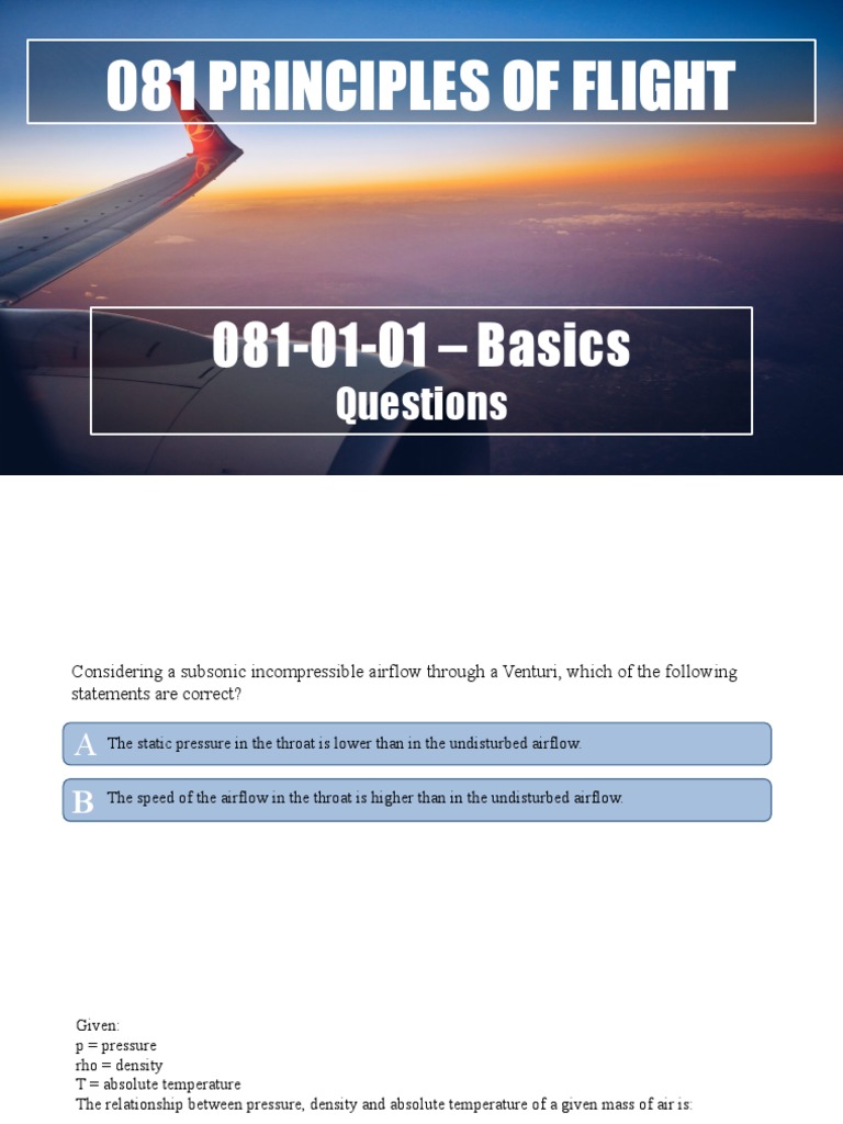 Principles of Flight Basics Explained | PDF | Teaching Methods & Materials