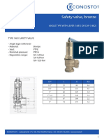 Safety Valve, Bronze: Serie 14 Type 1481 - With Lever Type 1482 - With Cap