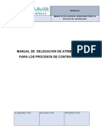 Manual de Delegacion Financiera y Administrativa Propuesta. 13-09-20