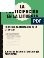 La Participación en La Liturgia