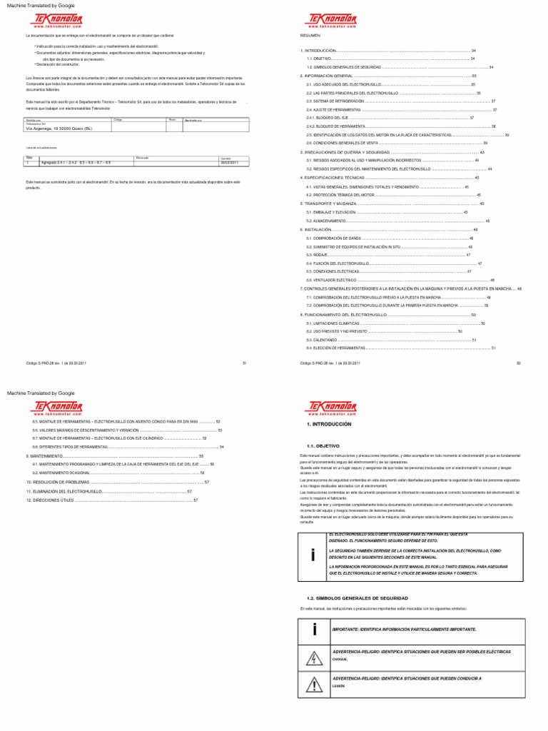 Tekno Motor Handbook PDF