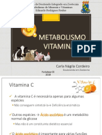 Metabolismo da Vitamina C em Animais