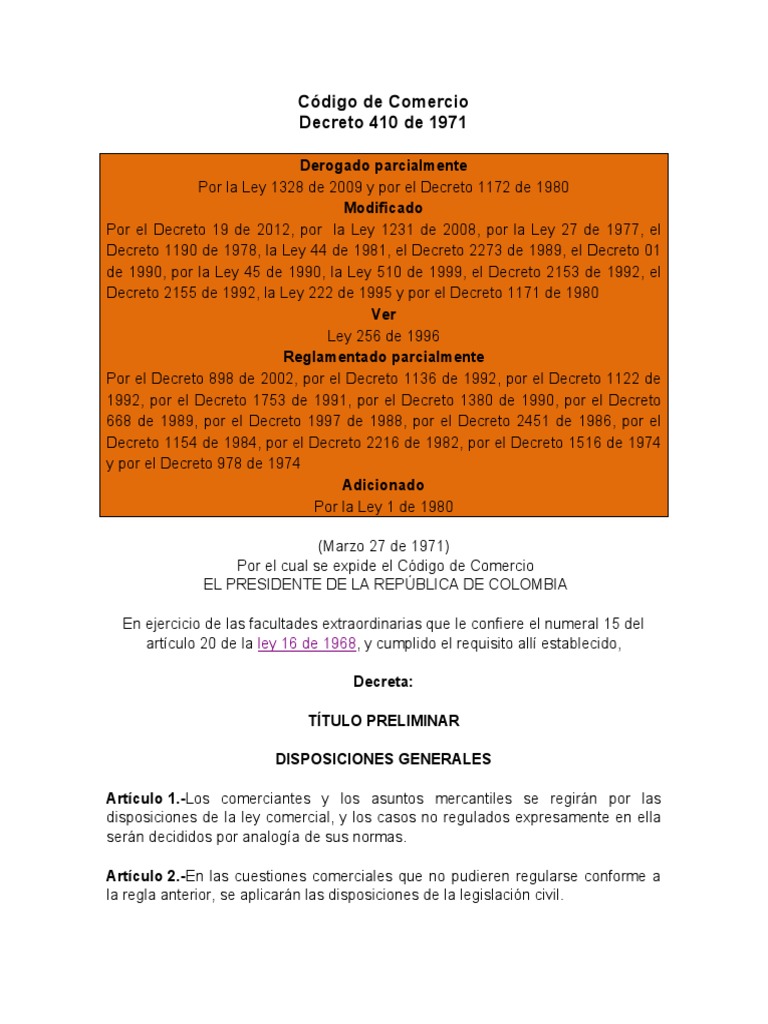 Codigo de Comercio PDF Contabilidad Justicia