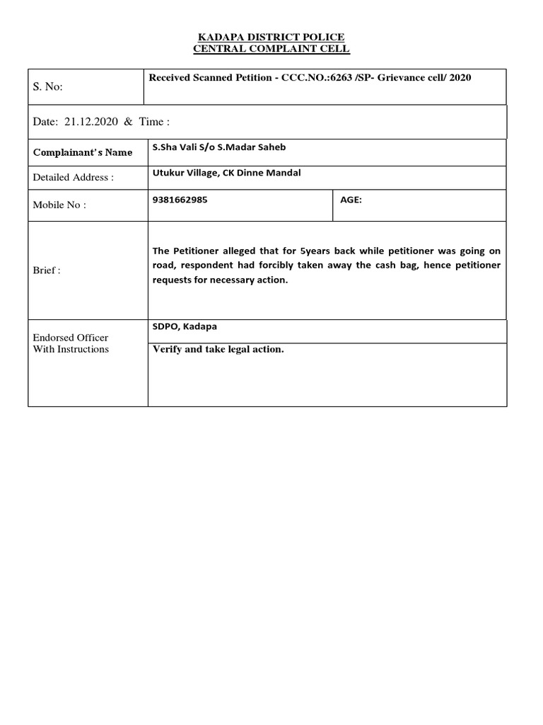 Detailed Address | PDF
