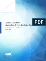 ACOS 4.1.4-GR1-P4 Application Delivery Controller Guide: For A10 Thunder™ Series and AX™ Series 22 May 2020