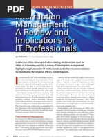 Interruption Management