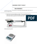 Measurement: Grade 7: Lesson 3