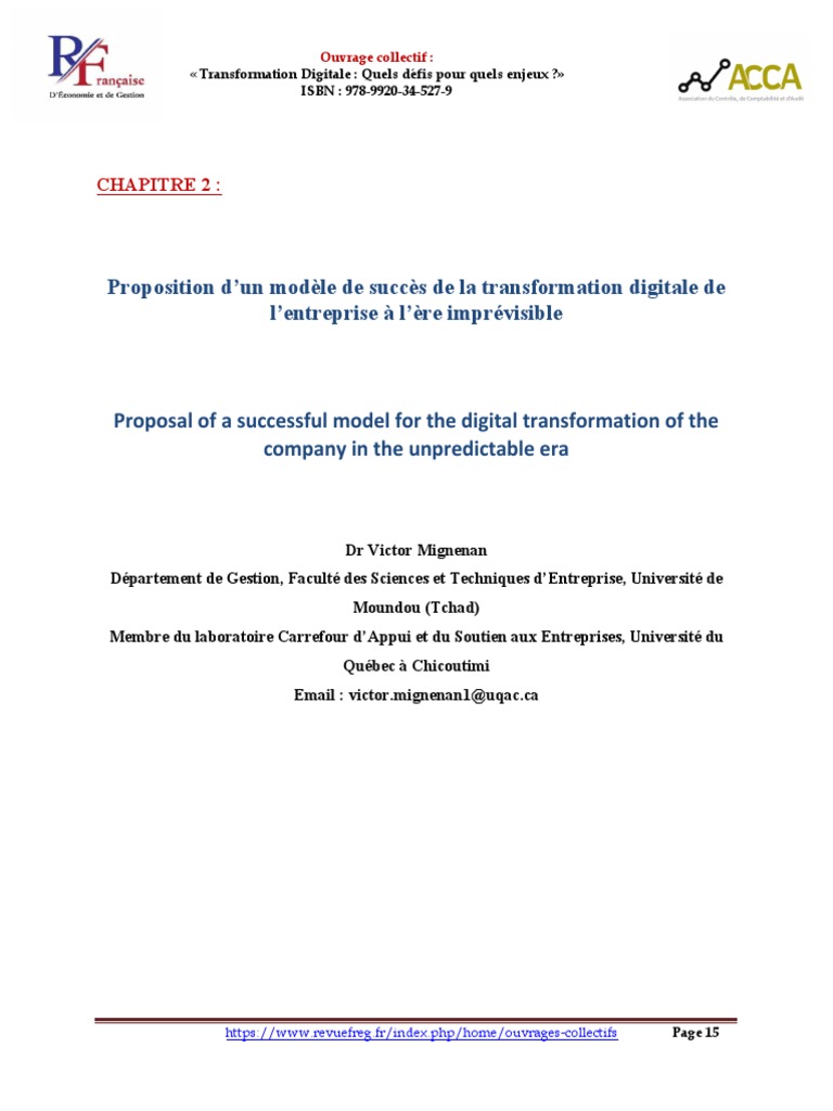 Succès de la Transformation Digitale | PDF | Business | Capital immatériel