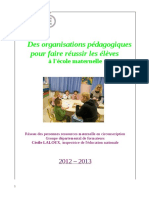 Production Departementale - Des Organisations Pour Faire Reussir Les Eleves