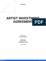 Artist Investment Agreement: (DB Music)