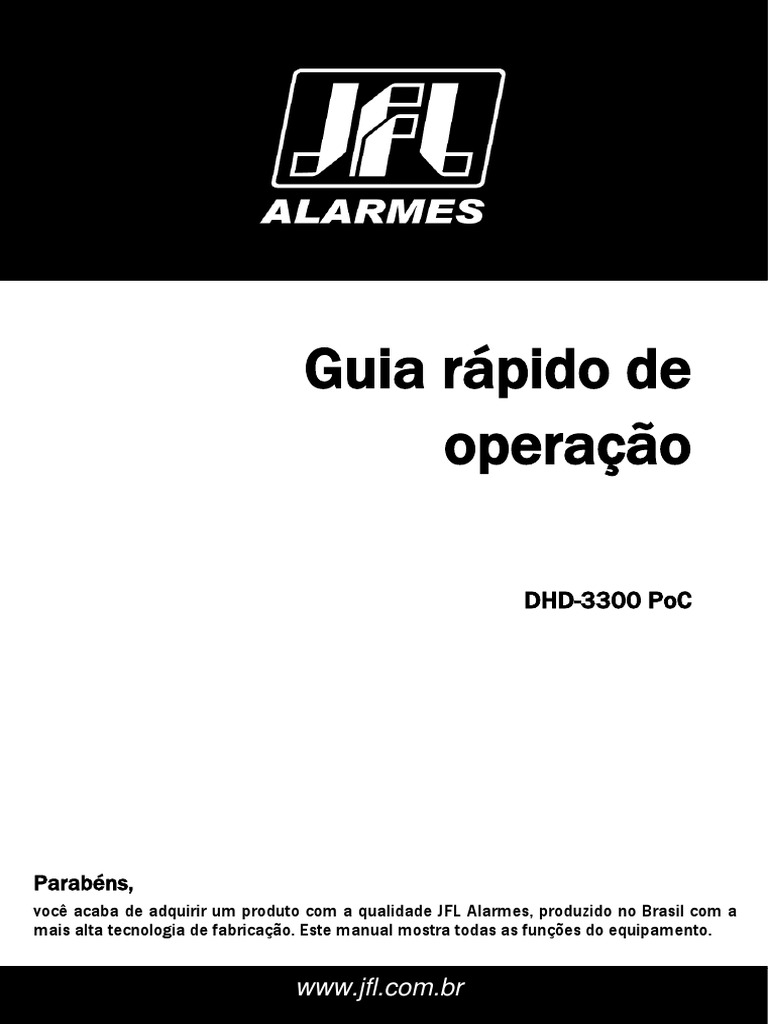 Manual Do DVR JFL DHD 3300 PDF Drive de disco rígido Rede de