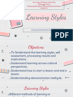 Learning Styles & Demonstration Method