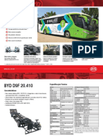 Ônibus elétrico BYD D9F com até 300km de autonomia