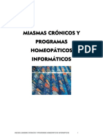 Miasmas Crónicos y Programas Homeopáticos Informáticos