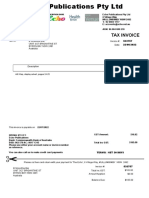Echo Publications Pty LTD: Tax Invoice