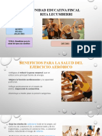 Diapositiva de Educacion Fisica Beneficios de Aerobicos