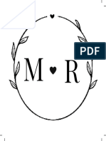 Casamento M e R (Logotipo)