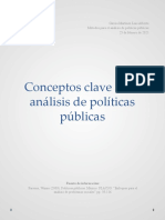 Conceptos Clave en El Análisis de Políticas Públicas