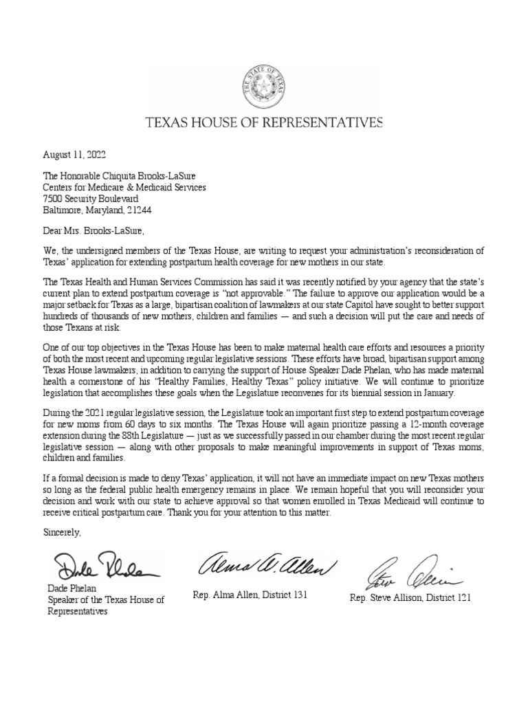 Letter To CMS PDF The United States Government